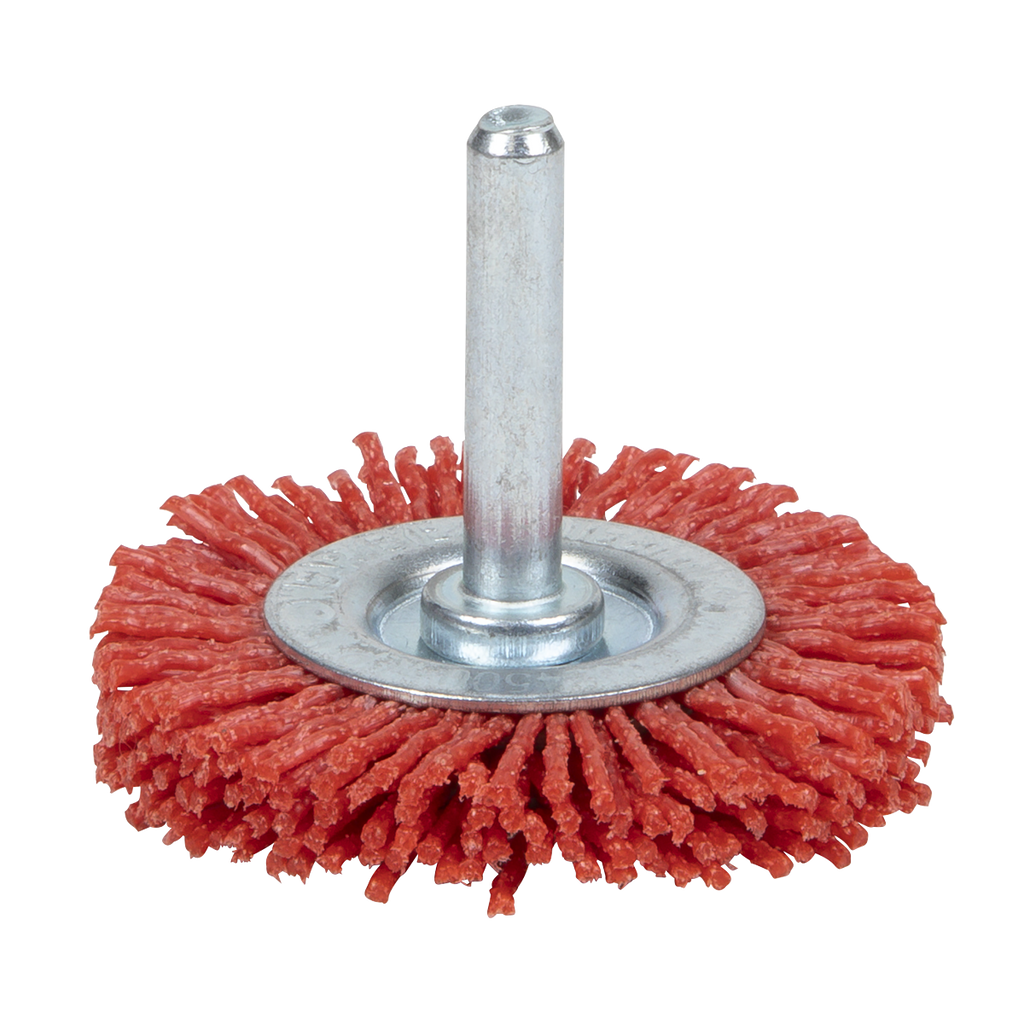50mm Nylon Filament Circular Brush with 6mm Shaft NFBC50