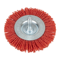 75mm Nylon Filament Circular Brush with 6mm Shaft NFBC75