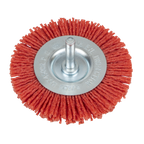75mm Nylon Filament Circular Brush with 6mm Shaft NFBC75