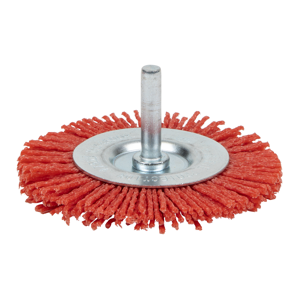 75mm Nylon Filament Circular Brush with 6mm Shaft NFBC75
