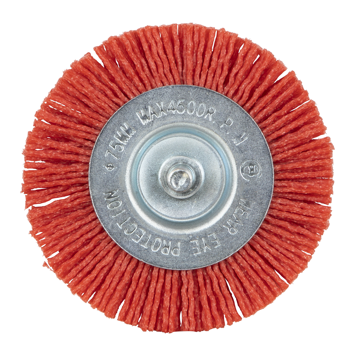 75mm Nylon Filament Circular Brush with 6mm Shaft NFBC75