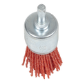 25mm Nylon Filament End Brush with 6mm Shaft NFBE25