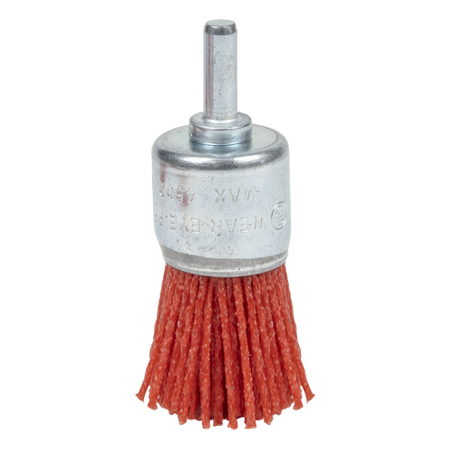 25mm Nylon Filament End Brush with 6mm Shaft NFBE25