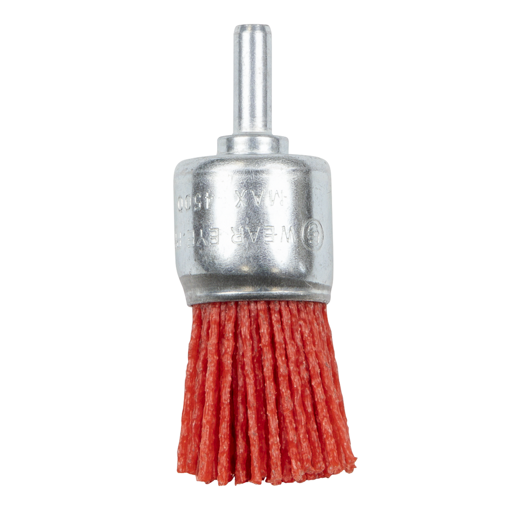 25mm Nylon Filament End Brush with 6mm Shaft NFBE25