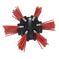 100mm Nylon Filament Strip Brush with 6mm Shaft NFBS100