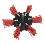100mm Nylon Filament Strip Brush with 6mm Shaft NFBS100