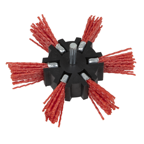 100mm Nylon Filament Strip Brush with 6mm Shaft NFBS100