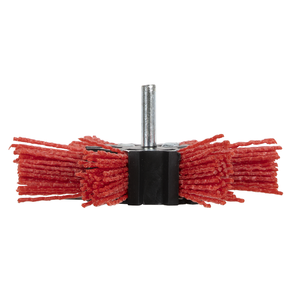 100mm Nylon Filament Strip Brush with 6mm Shaft NFBS100