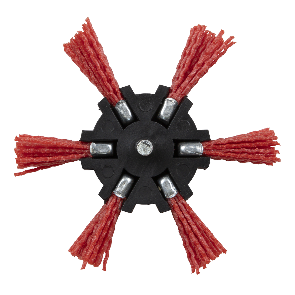 100mm Nylon Filament Strip Brush with 6mm Shaft NFBS100