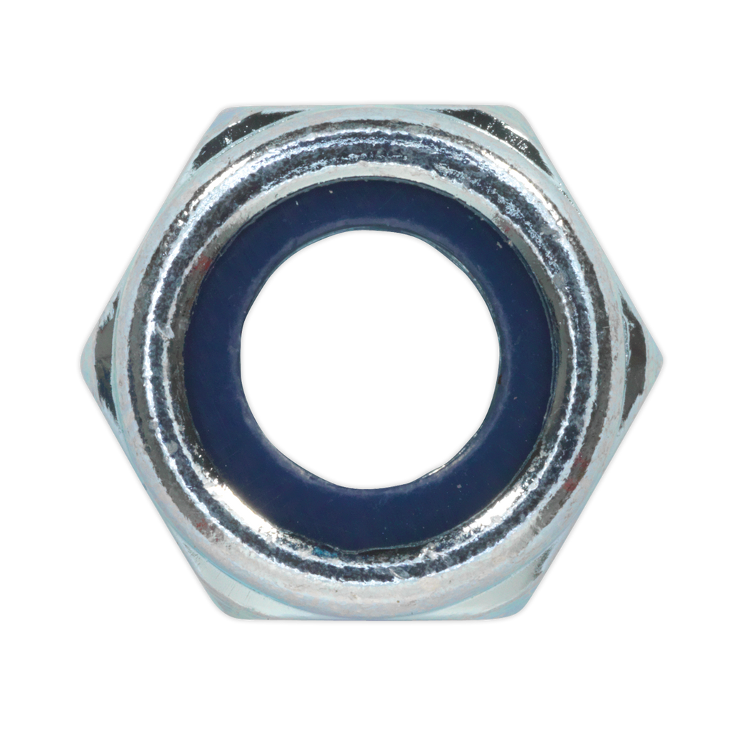 Zinc Plated Nylon Locknut M10, DIN 982 - Pack of 100 NLN10