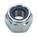Zinc Plated Nylon Locknut M12, DIN 982 - Pack of 25 NLN12