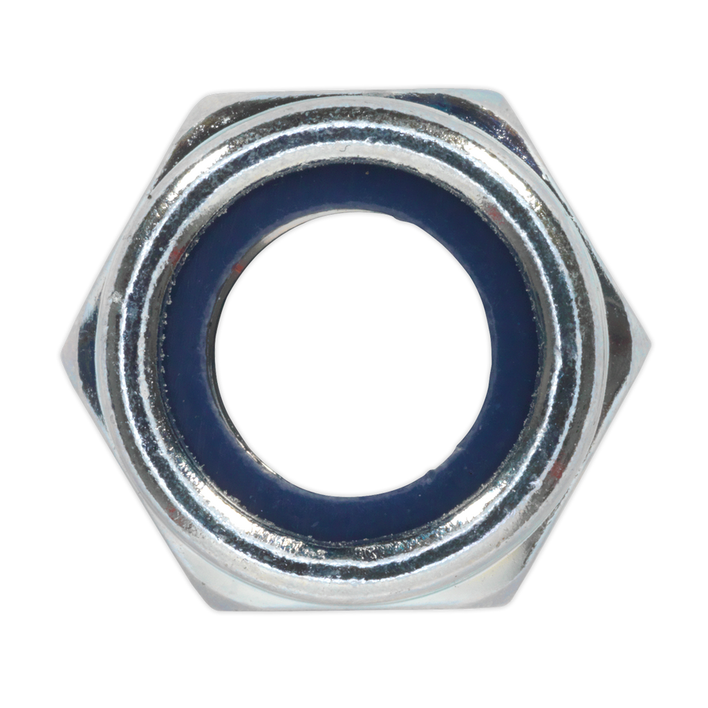 Zinc Plated Nylon Locknut M12, DIN 982 - Pack of 25 NLN12