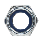 Zinc Plated Nylon Locknut M12, DIN 982 - Pack of 25 NLN12