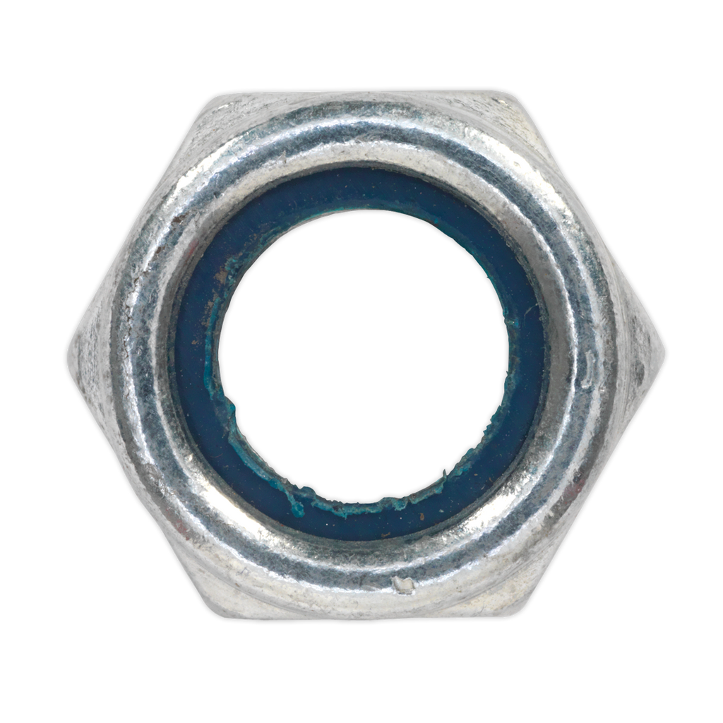 Zinc Plated Nylon Locknut M14, DIN 982 - Pack of 25 NLN14