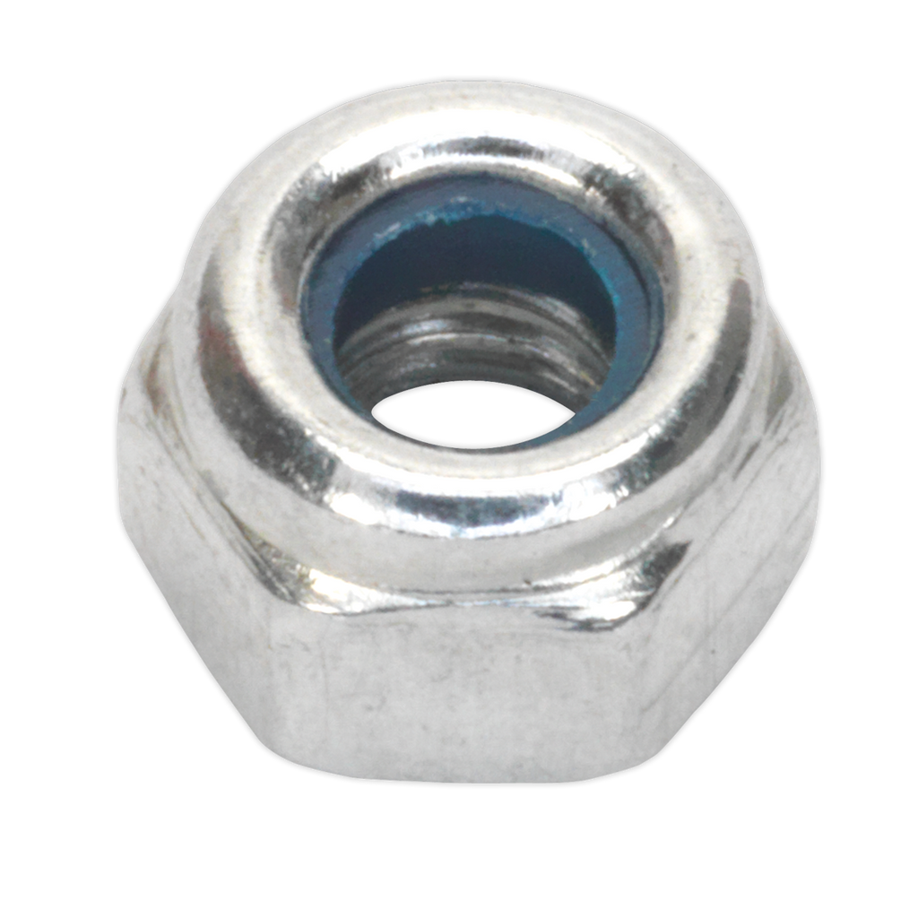 Zinc Plated Nylon Locknut M4, DIN 982 - Pack of 100 NLN4