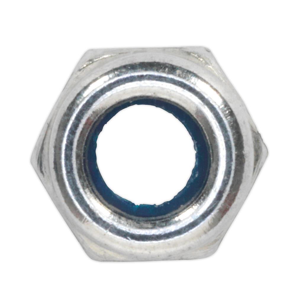 Zinc Plated Nylon Locknut M4, DIN 982 - Pack of 100 NLN4