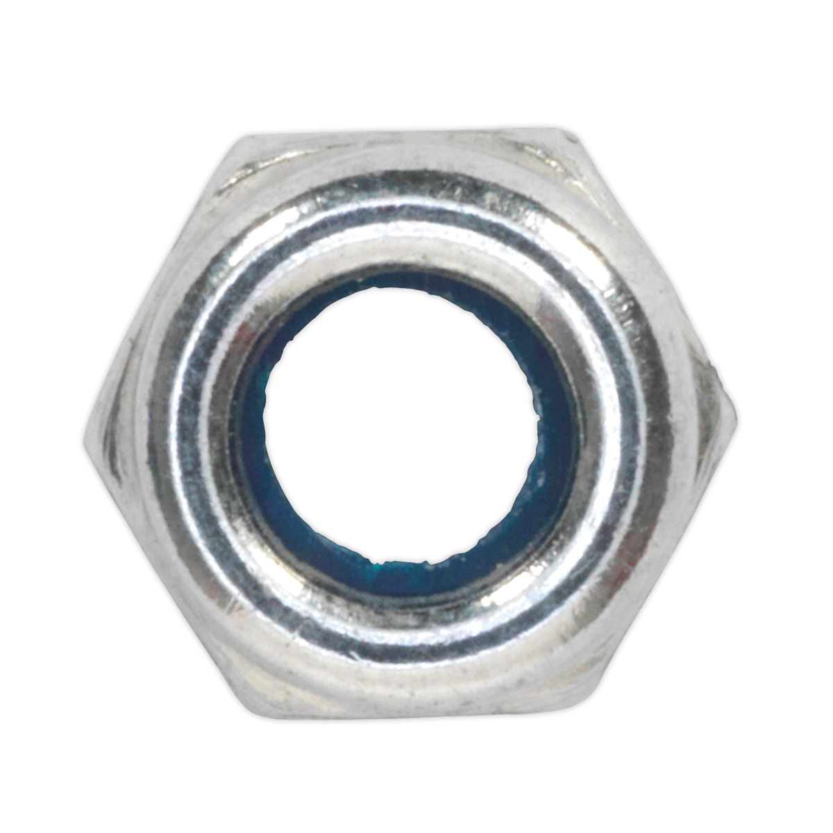 Zinc Plated Nylon Locknut M4, DIN 982 - Pack of 100 NLN4
