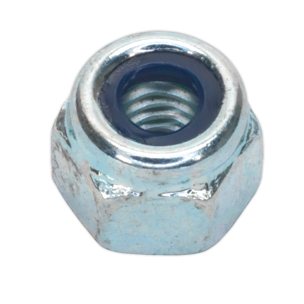 Zinc Plated Nylon Locknut M5, DIN 982 - Pack of 100 NLN5