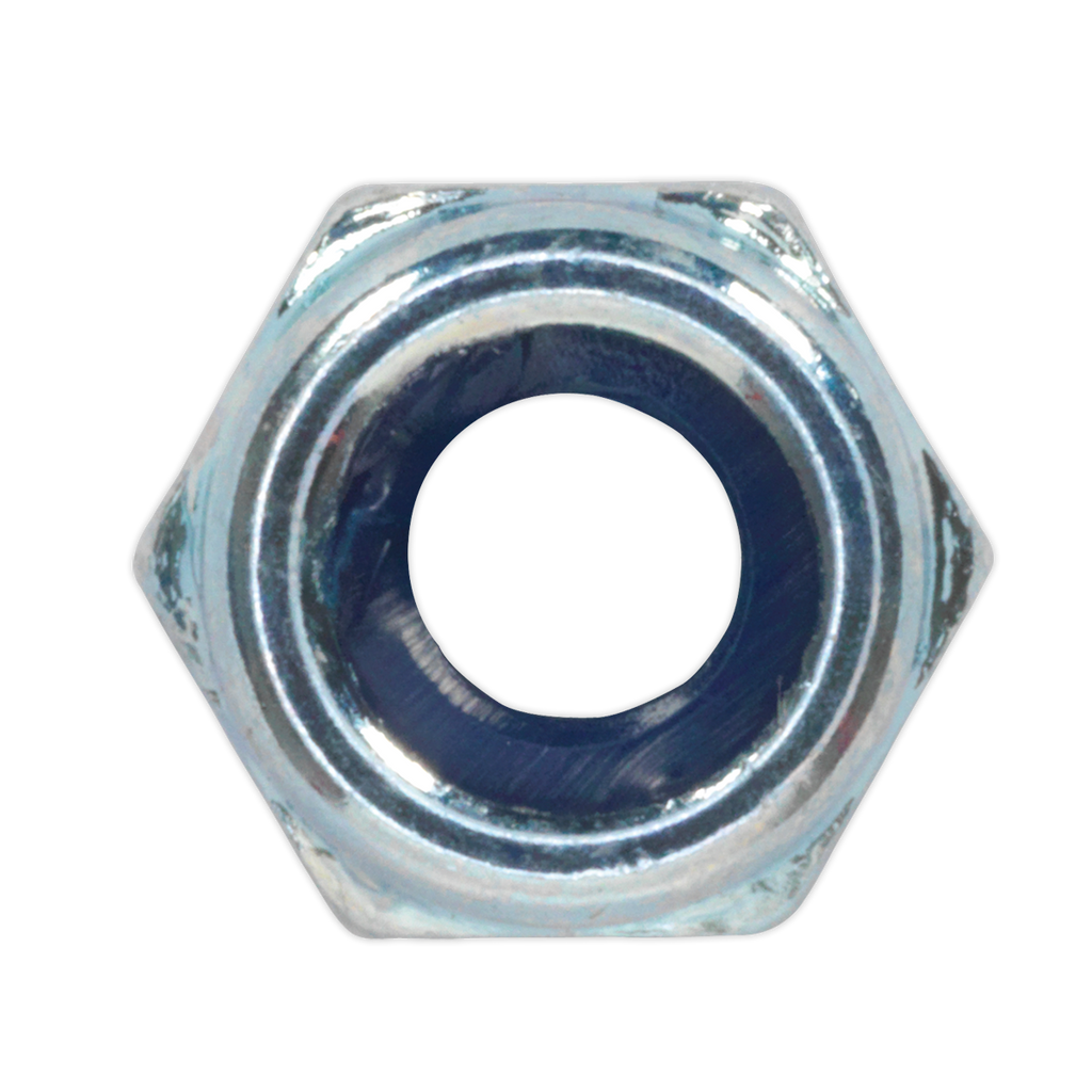 Zinc Plated Nylon Locknut M5, DIN 982 - Pack of 100 NLN5