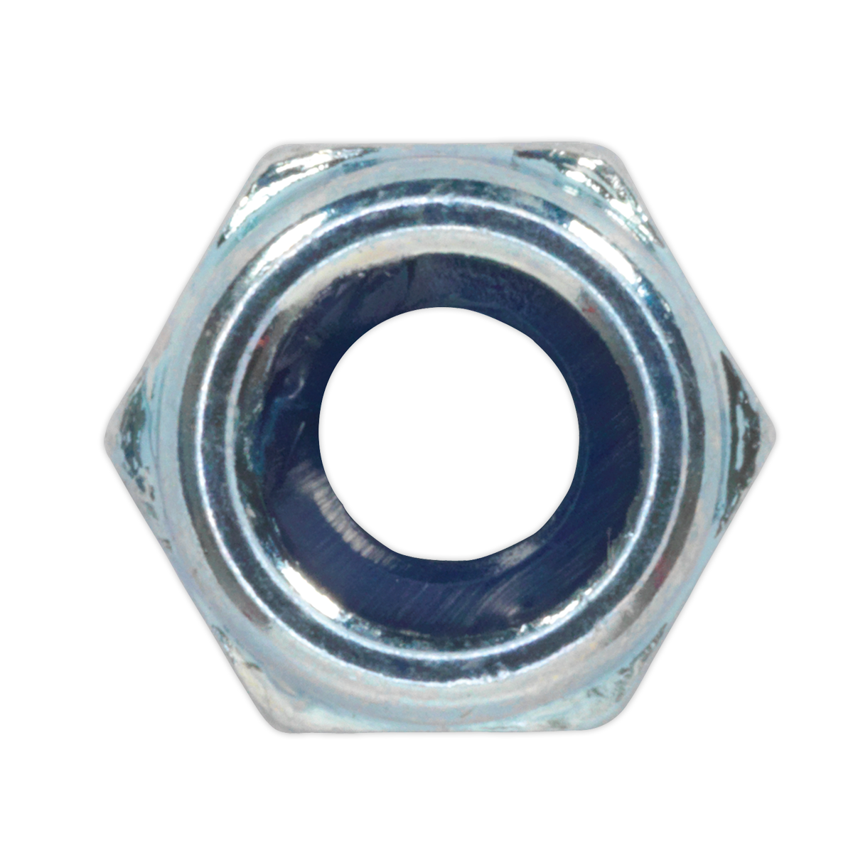 Zinc Plated Nylon Locknut M5, DIN 982 - Pack of 100 NLN5