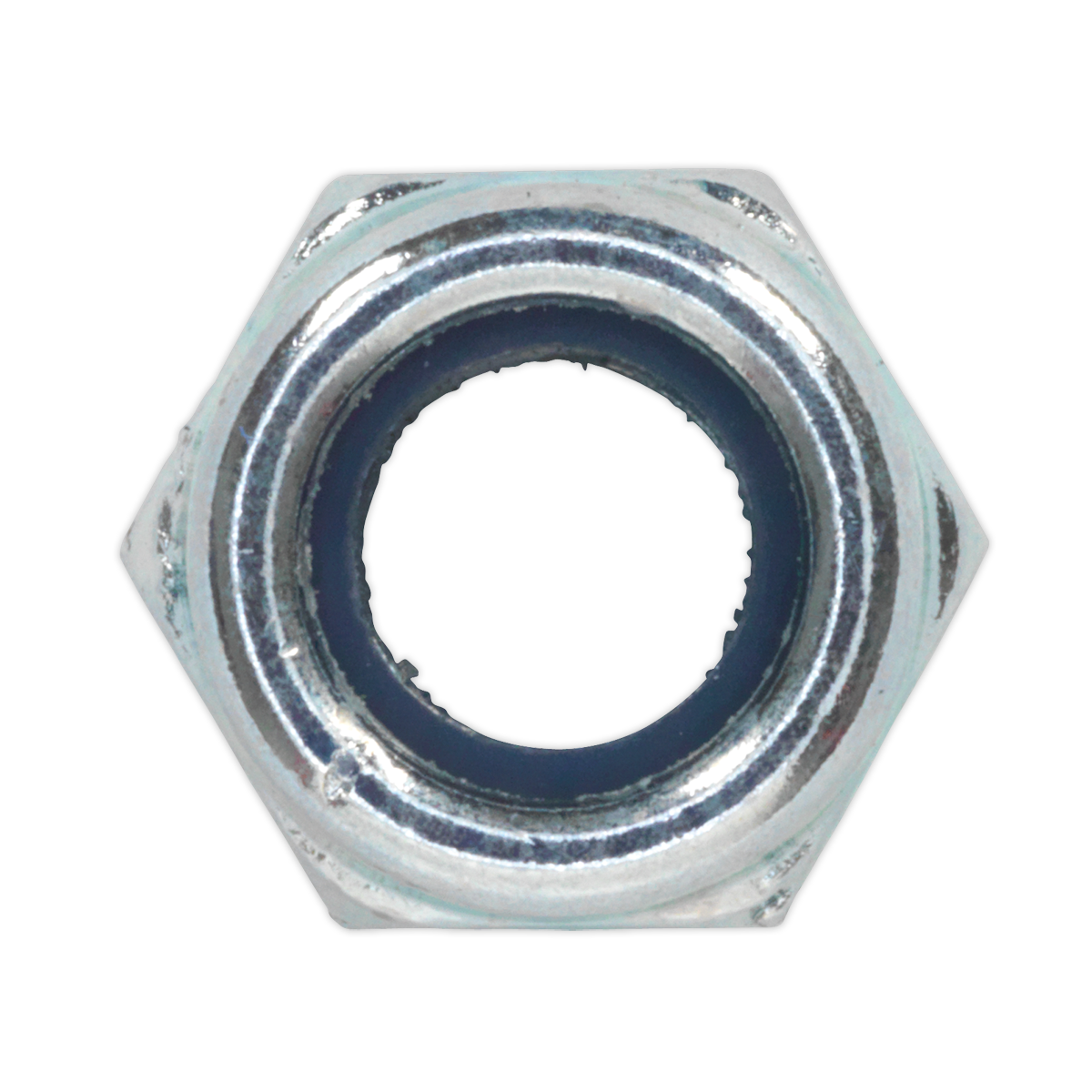 Zinc Plated Nylon Locknut M6, DIN 982 - Pack of 100 NLN6