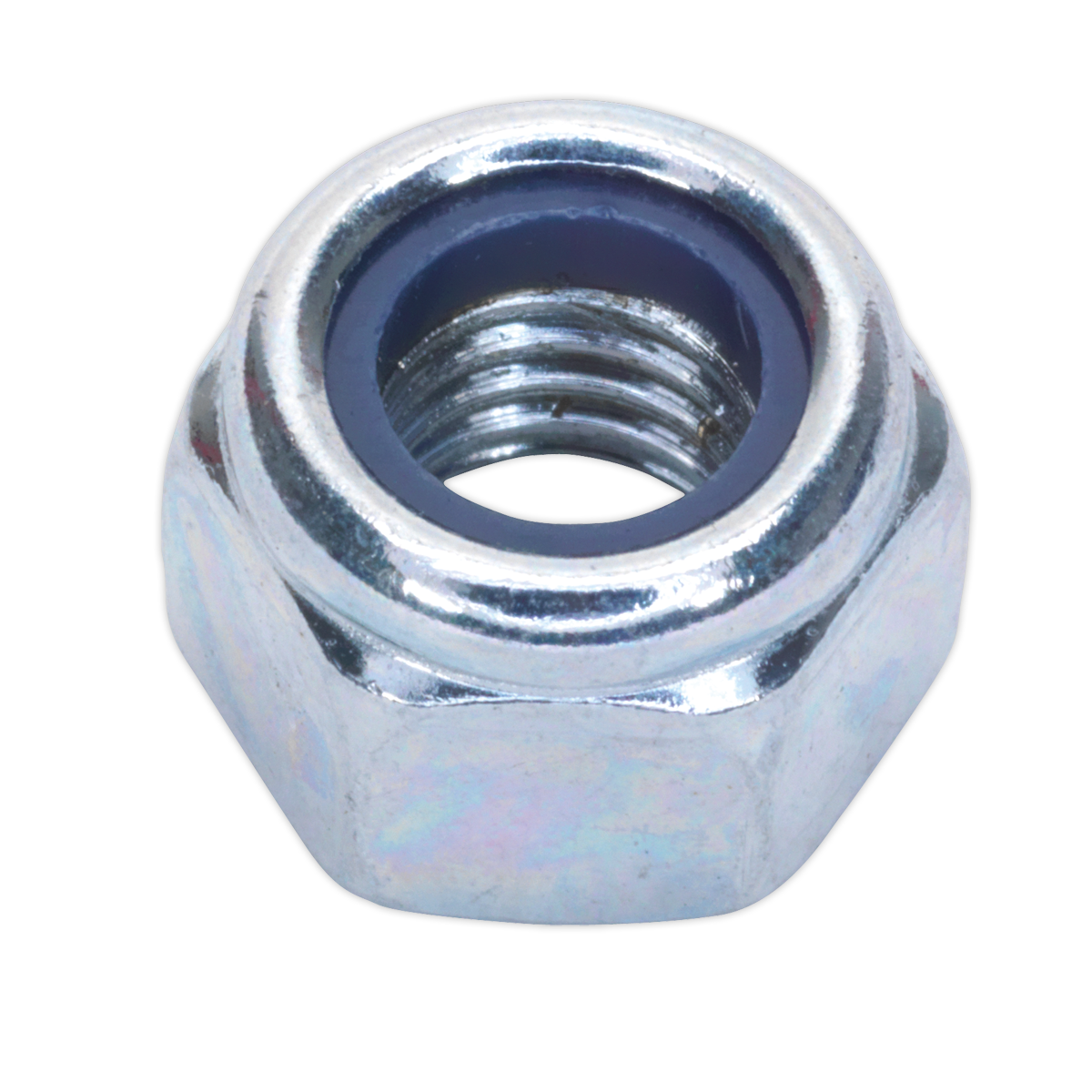 Zinc Plated Nylon Locknut M8, DIN 982 - Pack of 100 NLN8