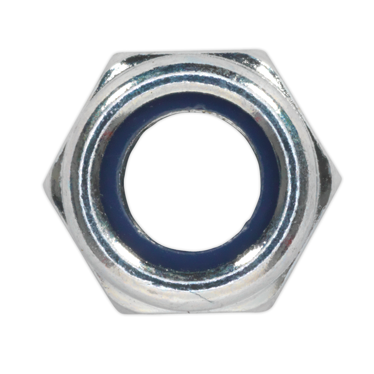 Zinc Plated Nylon Locknut M8, DIN 982 - Pack of 100 NLN8