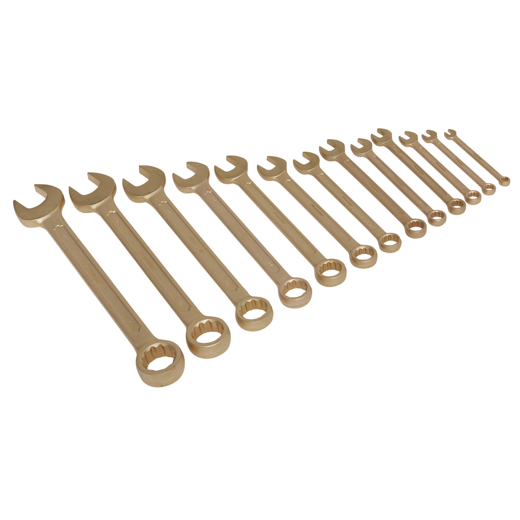 Non-Sparking Combination Spanner Set 13pc NS001