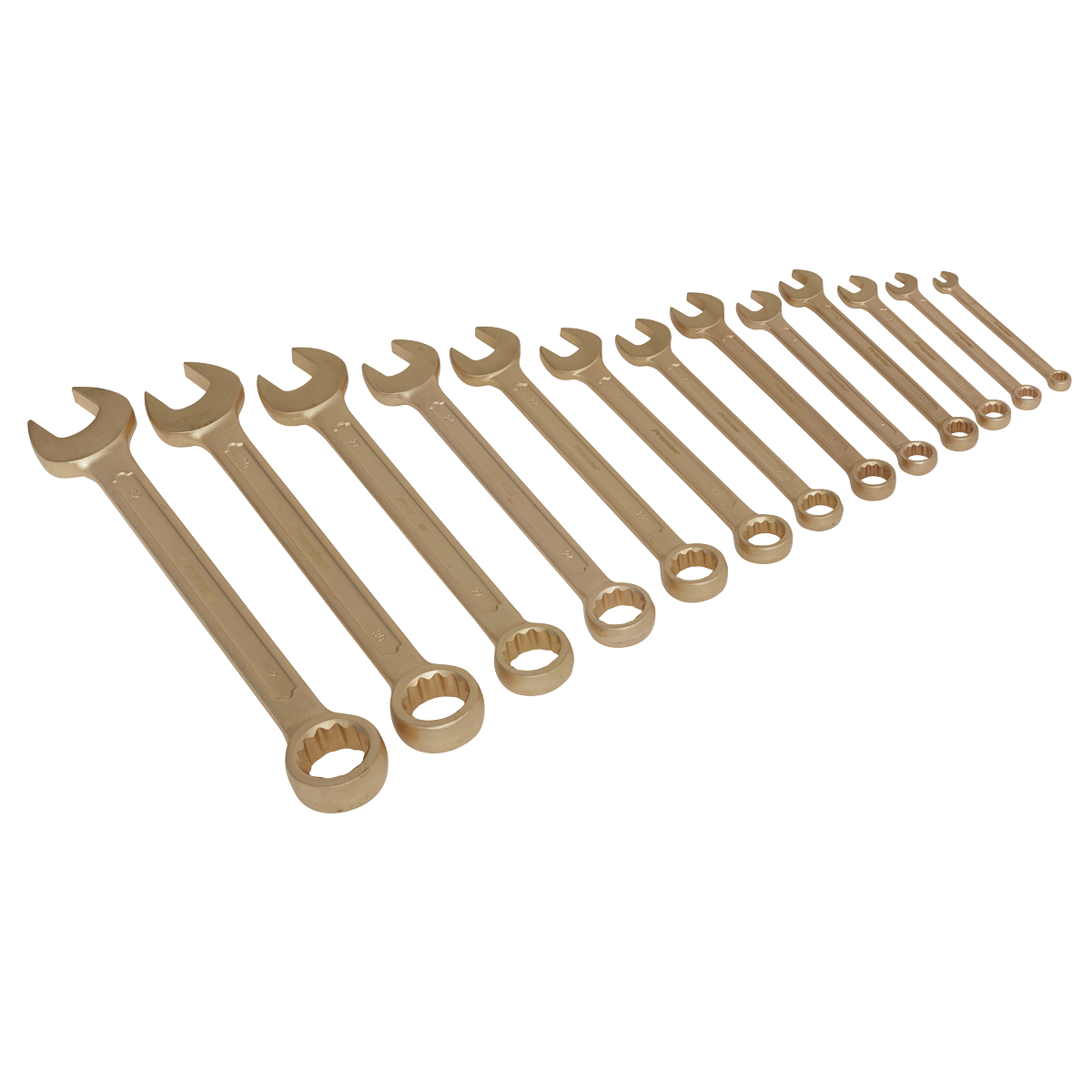 Non-Sparking Combination Spanner Set 13pc NS001