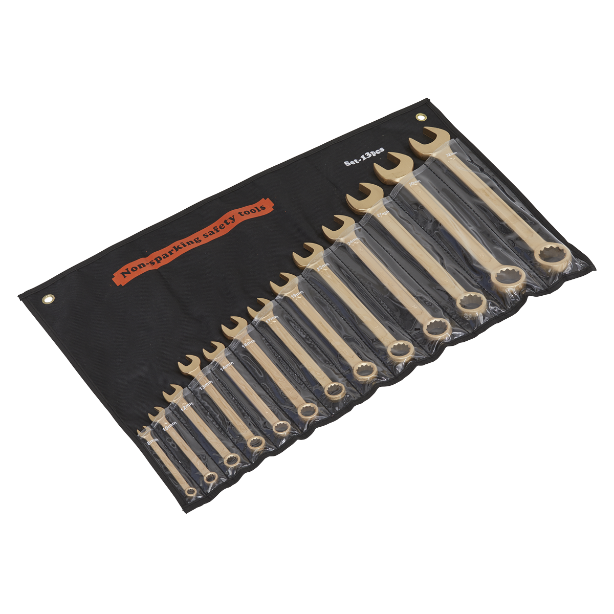 Non-Sparking Combination Spanner Set 13pc NS001