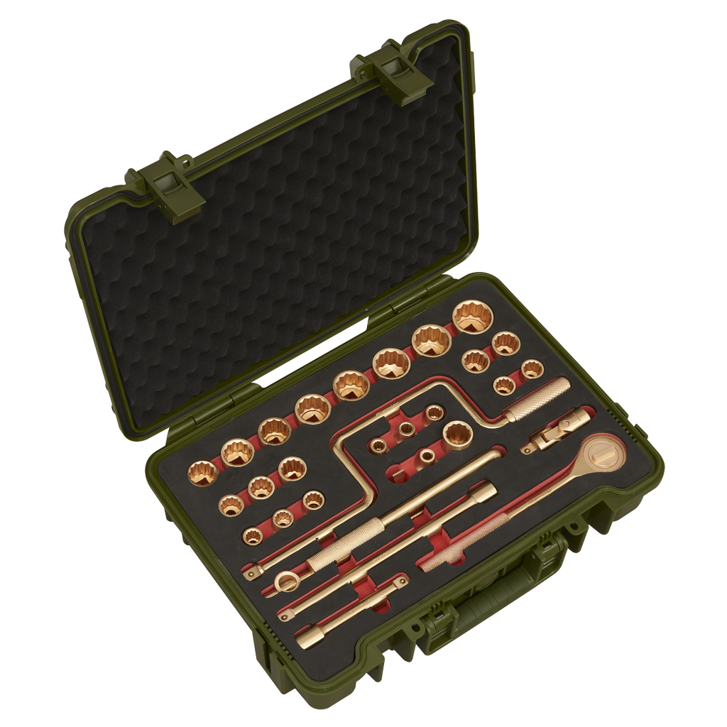 Non-Sparking Socket Set 1/2"Sq Drive 31pc NS039
