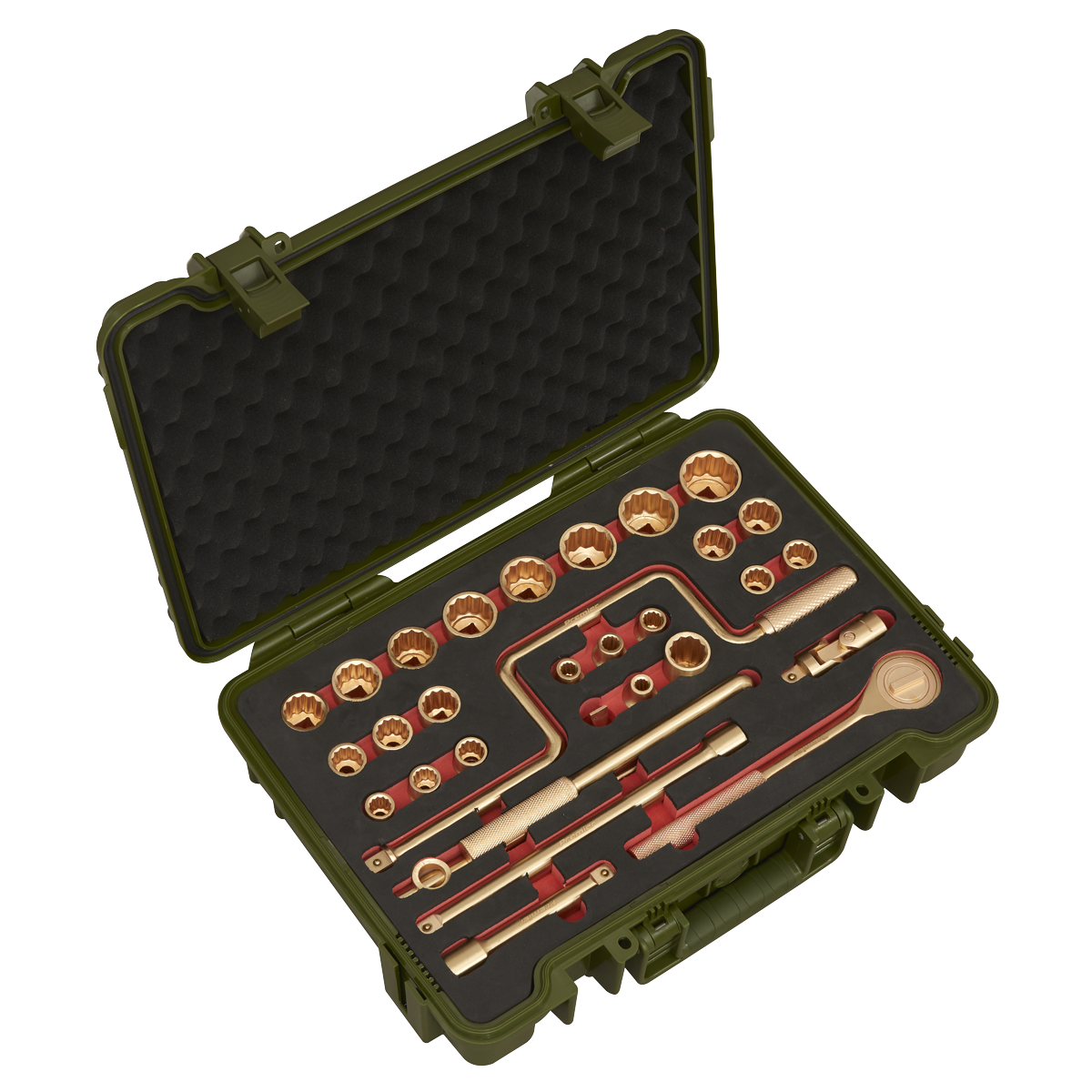 Non-Sparking Socket Set 1/2"Sq Drive 31pc NS039