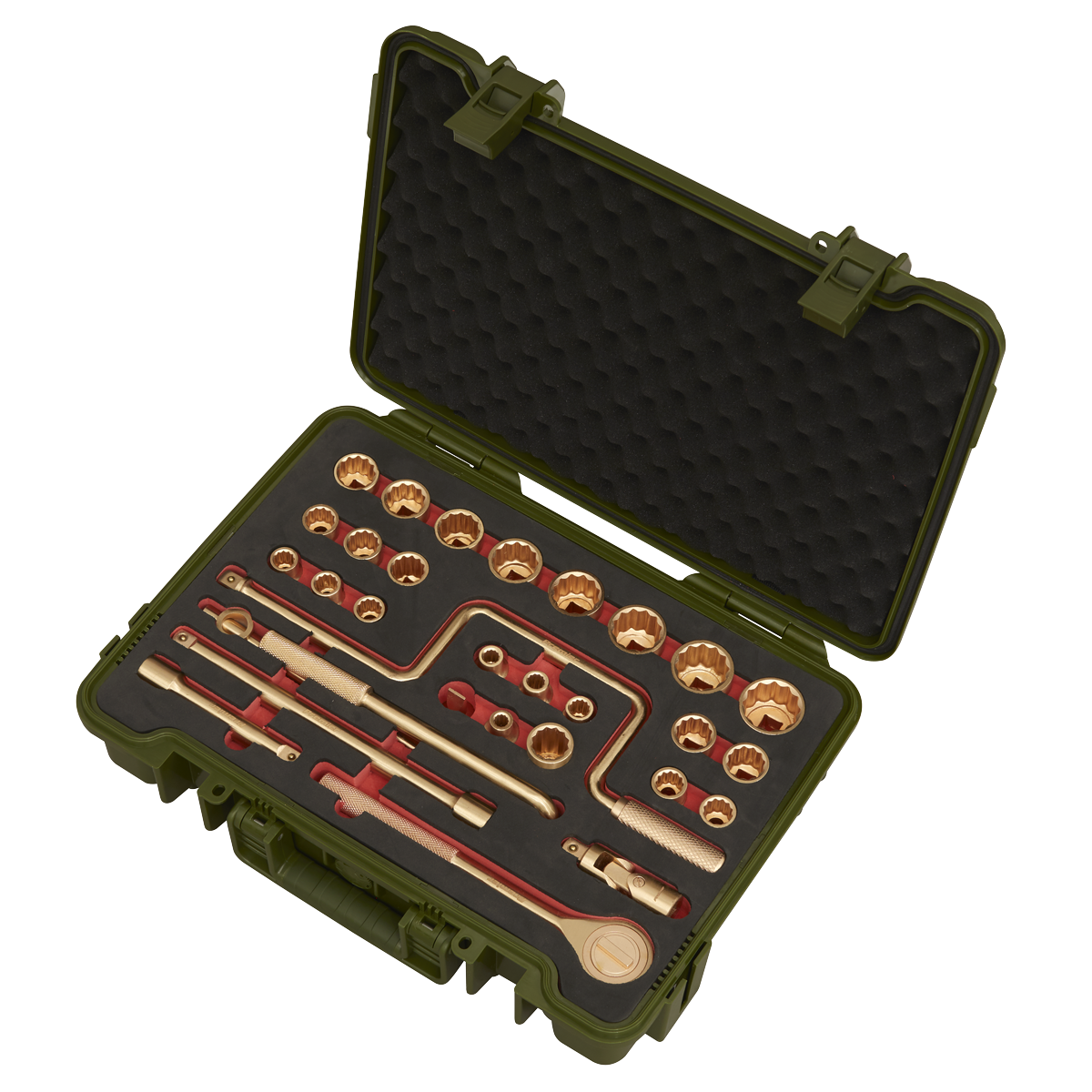 Non-Sparking Socket Set 1/2"Sq Drive 31pc NS039
