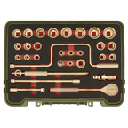 Non-Sparking Socket Set 1/2"Sq Drive 31pc NS039