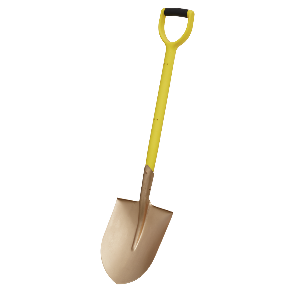 Non-Sparking Round Point Shovel 240 x 420 x 990mm NS107