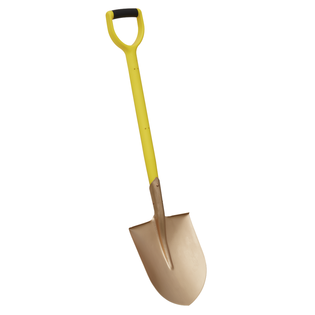 Non-Sparking Round Point Shovel 240 x 420 x 990mm NS107