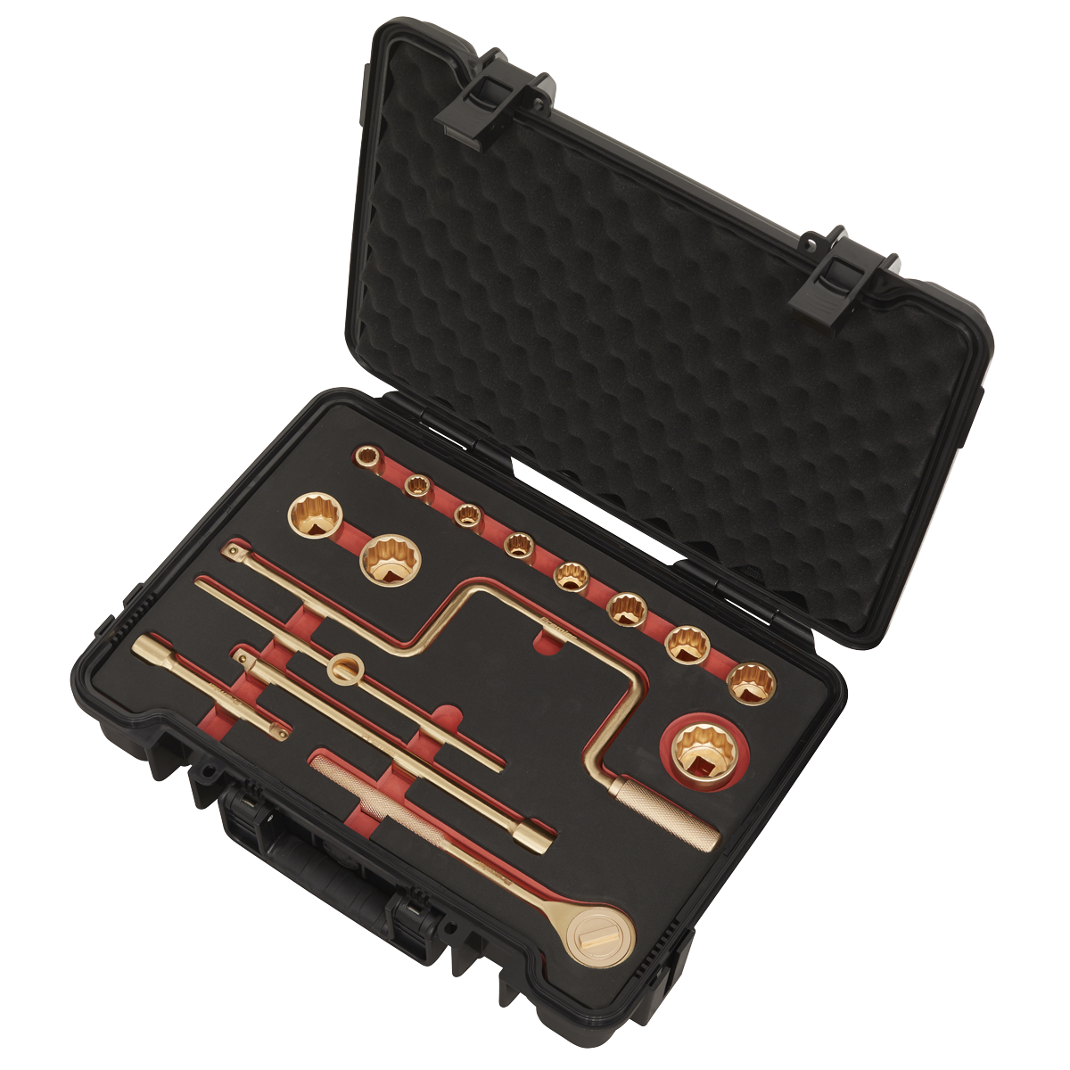 Non-Sparking Socket Set 1/2"Sq Drive 17pc NS124