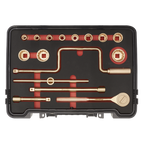 Non-Sparking Socket Set 1/2"Sq Drive 17pc NS124