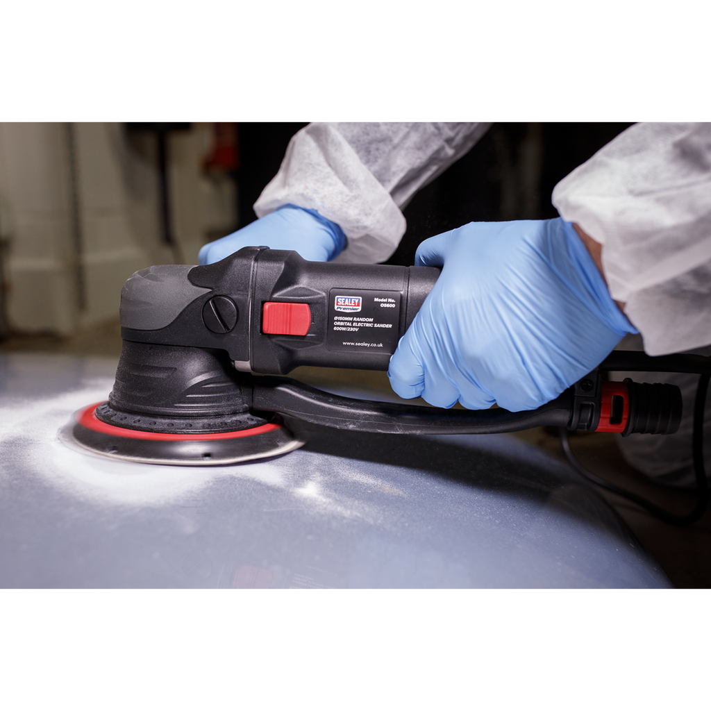 150mm Dual Action Variable Speed Electric Sander 600W/230V OS600