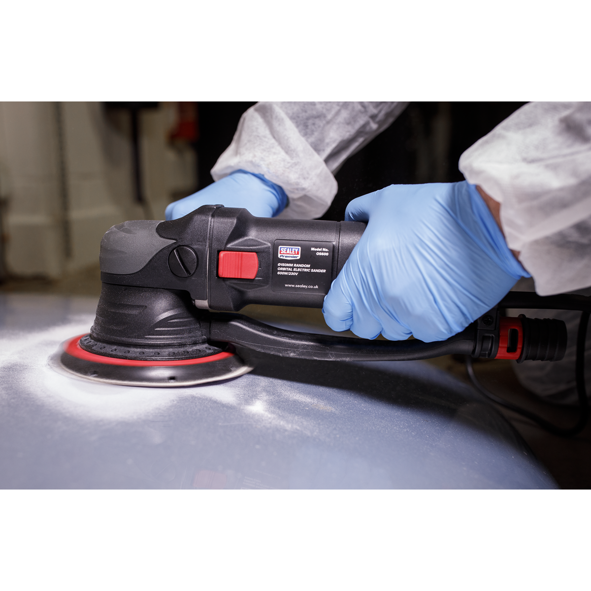 150mm Dual Action Variable Speed Electric Sander 600W/230V OS600