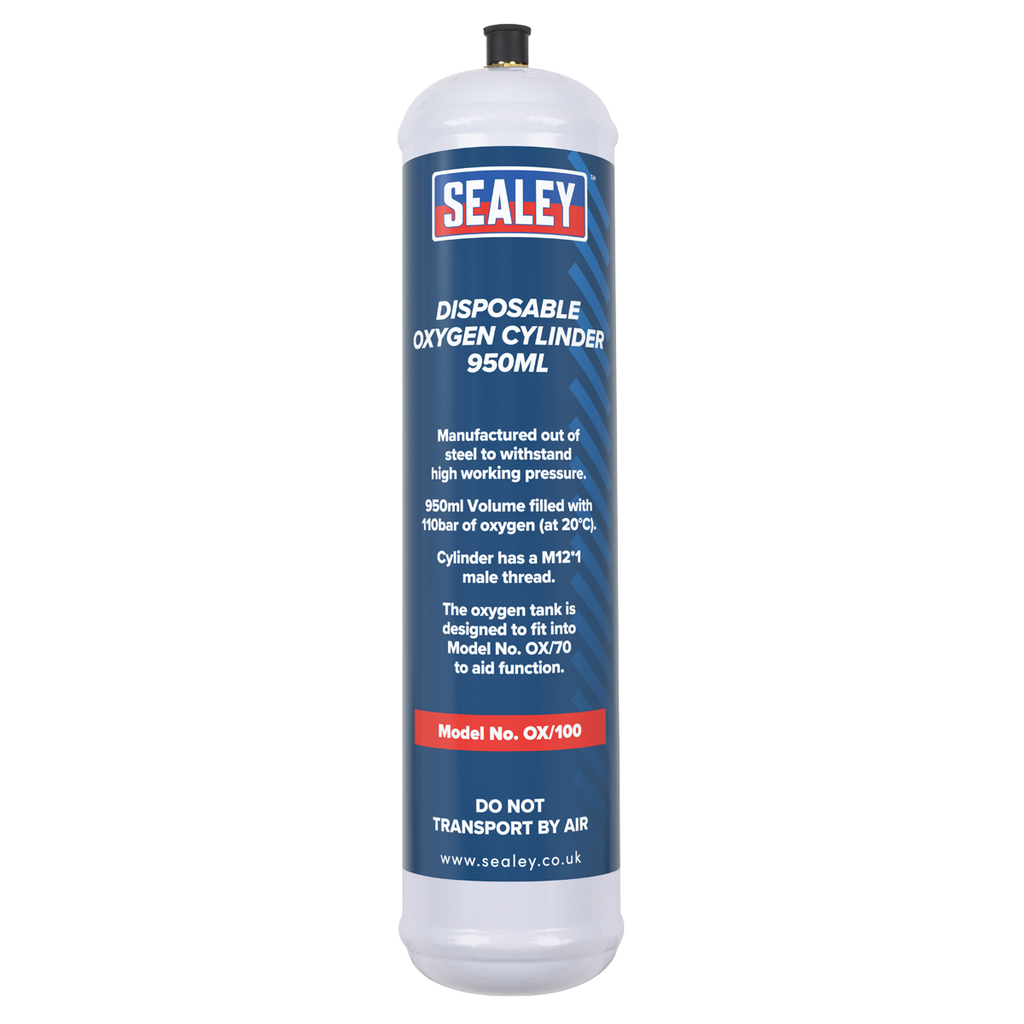 Disposable Oxygen Cylinder 950ml - Pack of 6 OX/1006