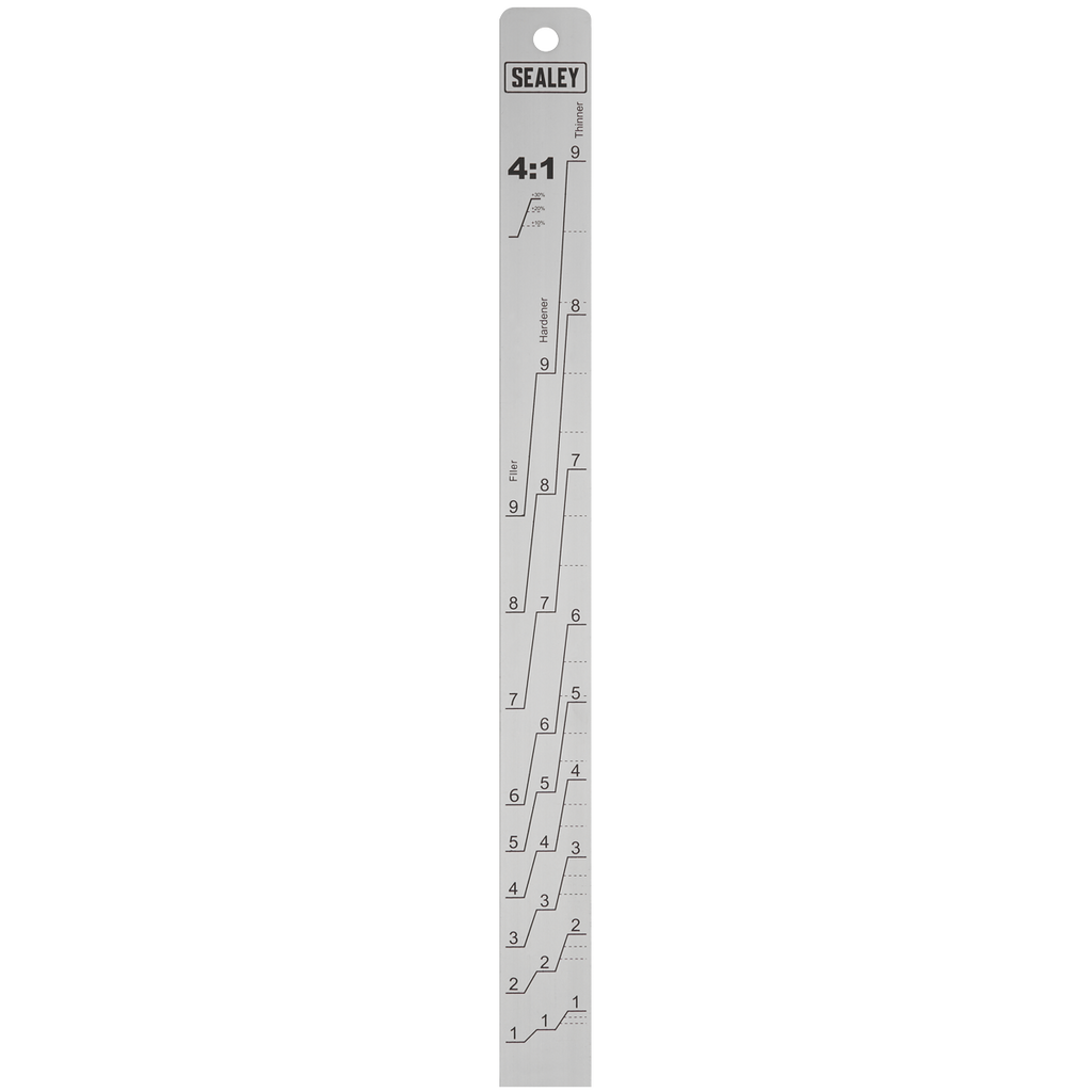 Aluminium Paint Measuring Stick 2:1/4:1 PA04