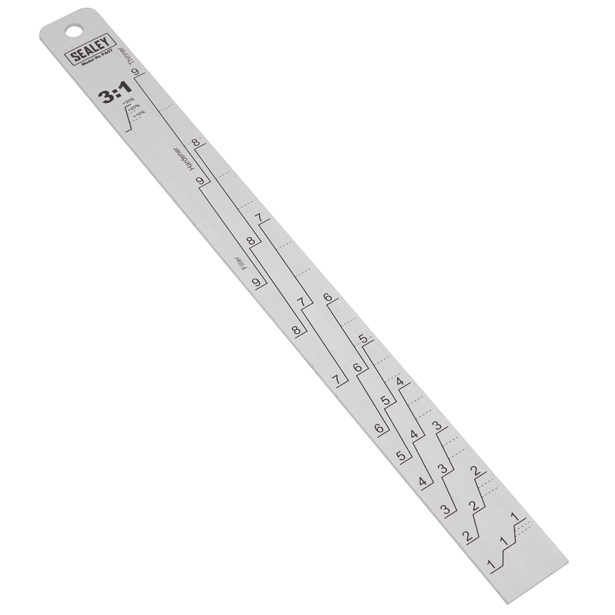Aluminium Paint Measuring Stick 1:1/3:1 PA07