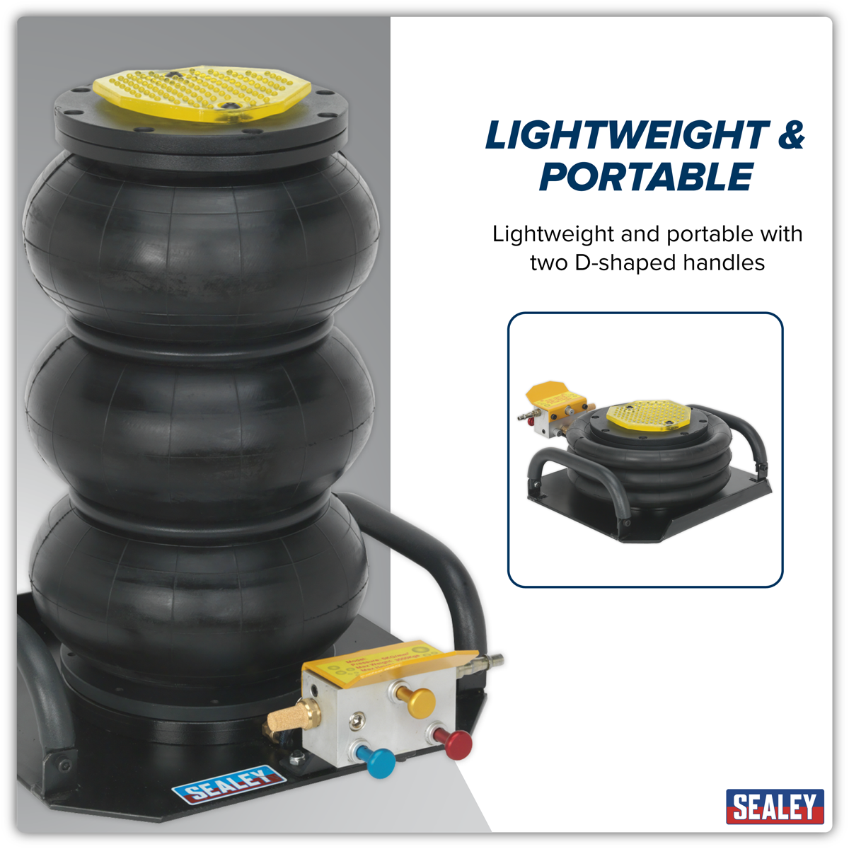 Air Operated Fast 3-Stage Jack 3 Tonne PAFJ3S