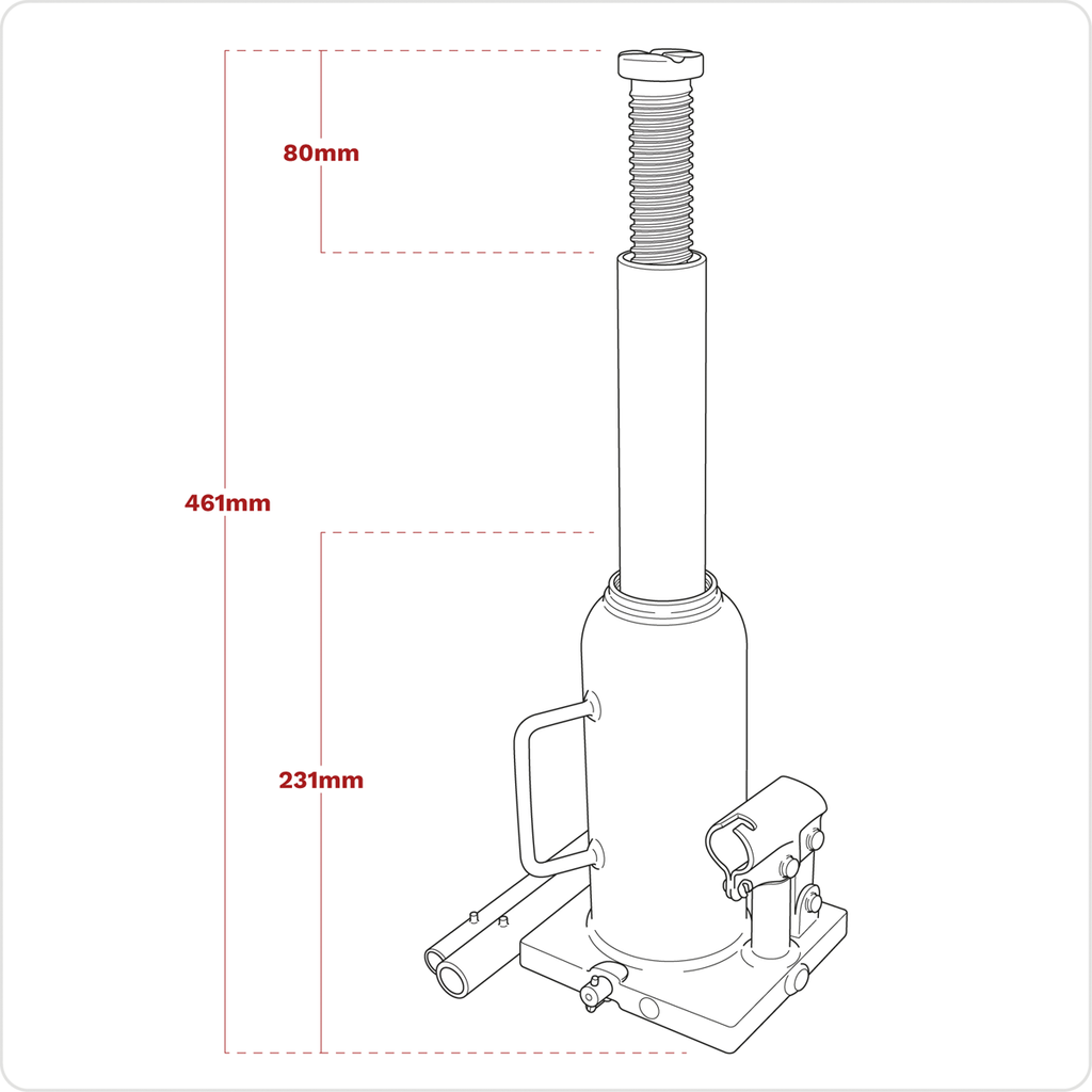 Bottle Jack 10 Tonne PBJ10S