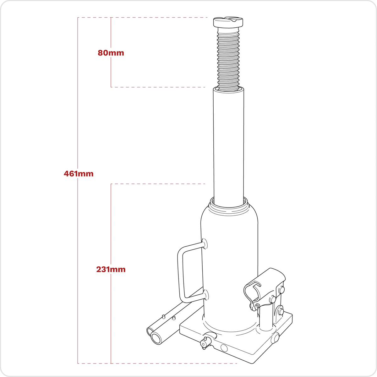 Bottle Jack 10 Tonne PBJ10S
