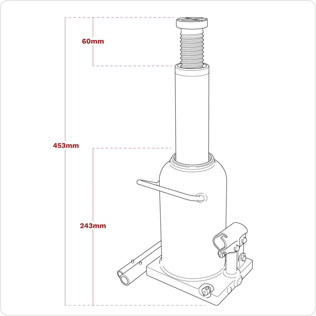 Bottle Jack 20 Tonne PBJ20S