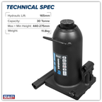 Bottle Jack 30 Tonne PBJ30S