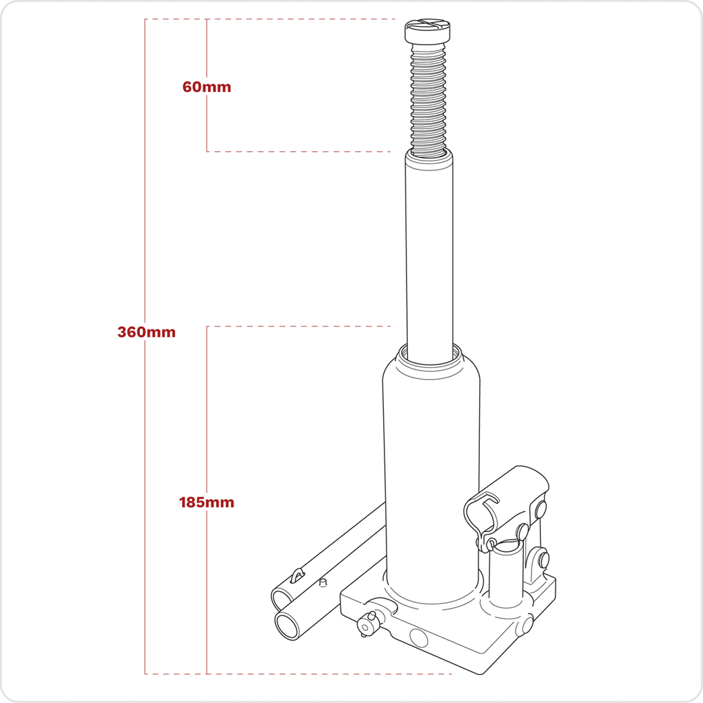 Bottle Jack 3 Tonne PBJ3S