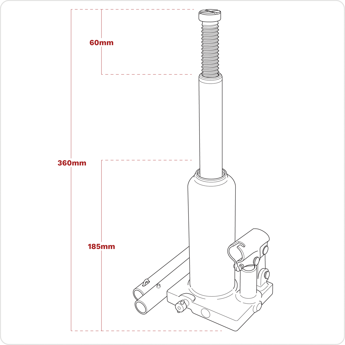 Bottle Jack 3 Tonne PBJ3S